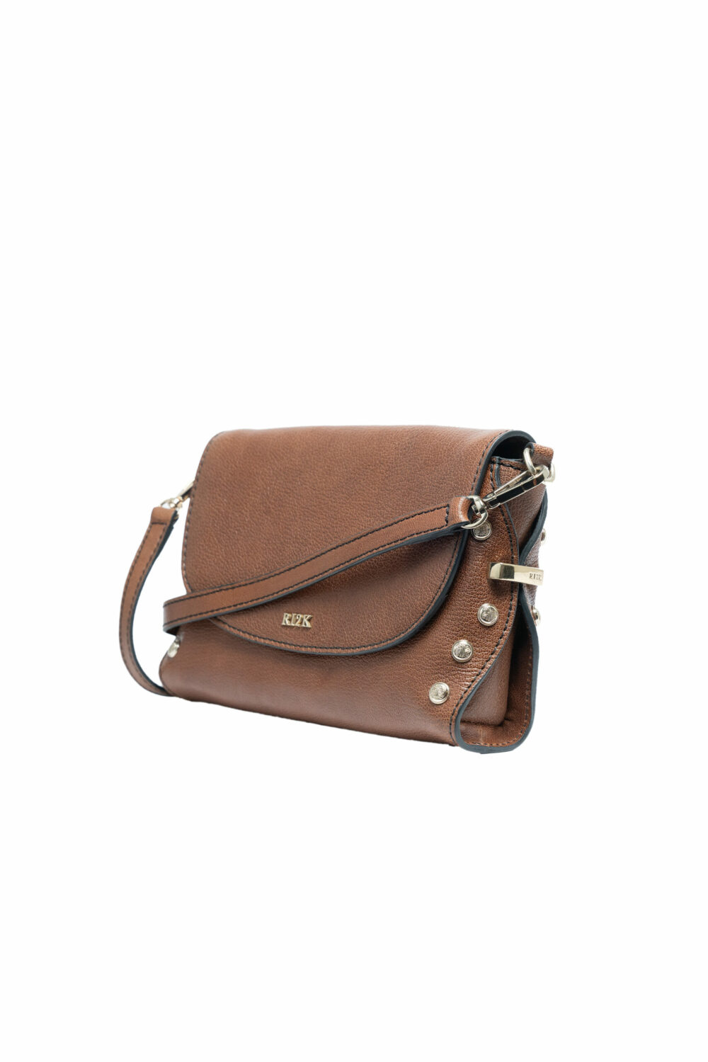Stud Edge Brown Acrossbody Bag - Image 4