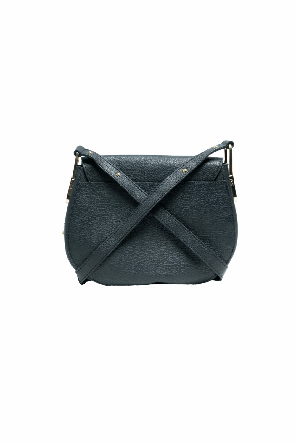 Edina Black Saddle Acrossbody Bag - Image 5