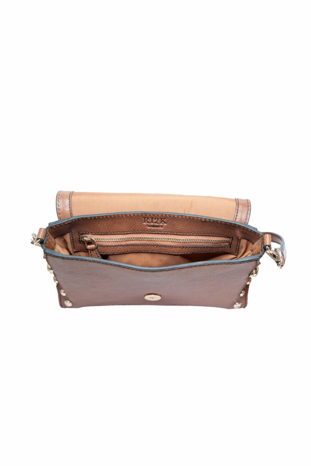 Stud Edge Brown Acrossbody Bag - Image 3