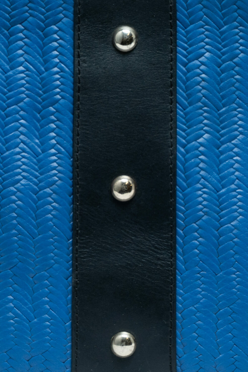 Blue Orchid and Black Canonbury Clutch Bag - Image 3