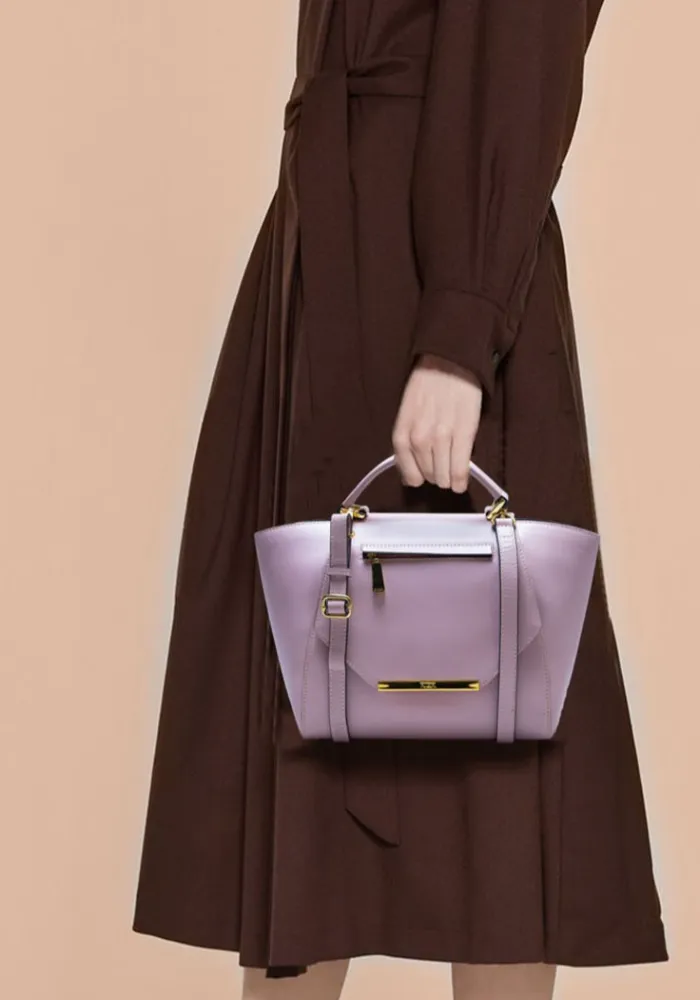 Isabella Lilac Shoulder Bag