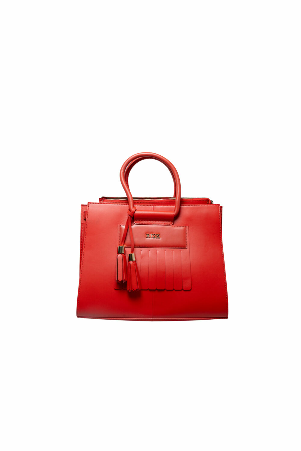 Red Structured Tote Bag - Image 5