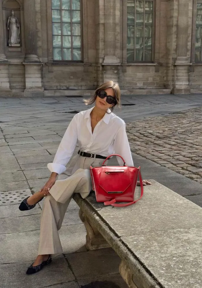 Red Isabella Shoulder Bag