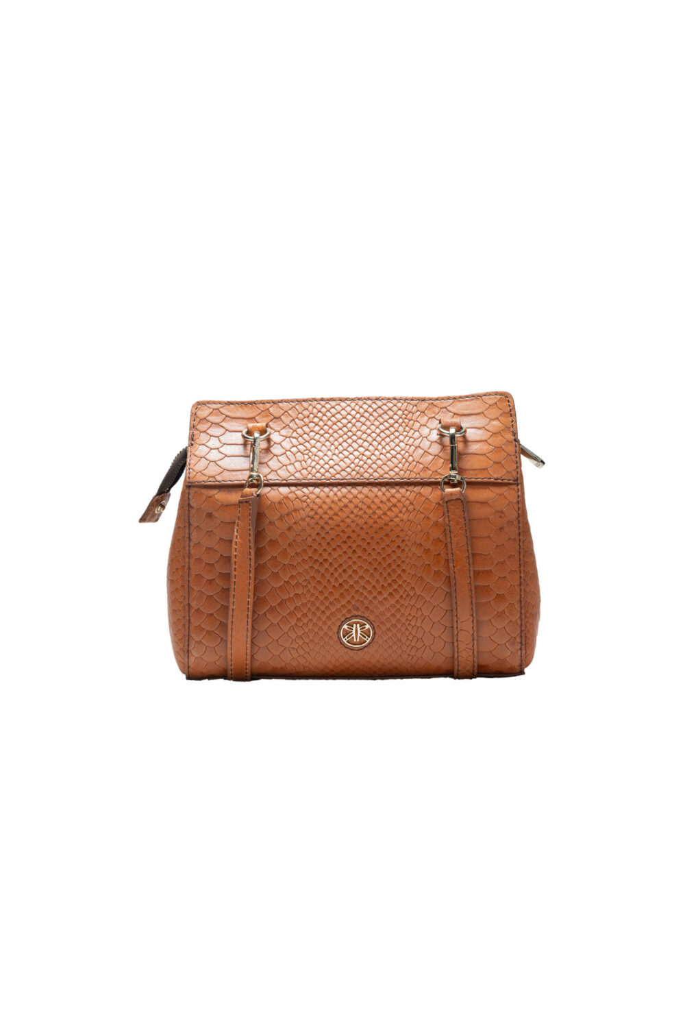 Brown Sling Bag with Butterfly Logo - Image 2