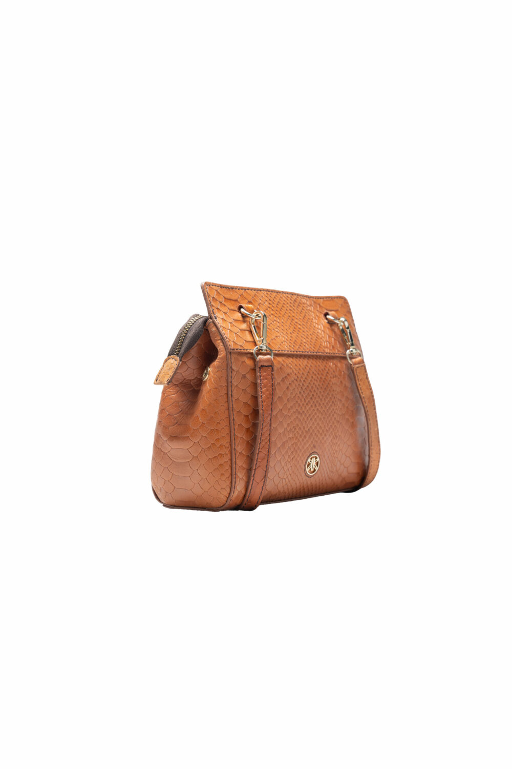 Brown Sling Bag with Butterfly Logo - Image 5