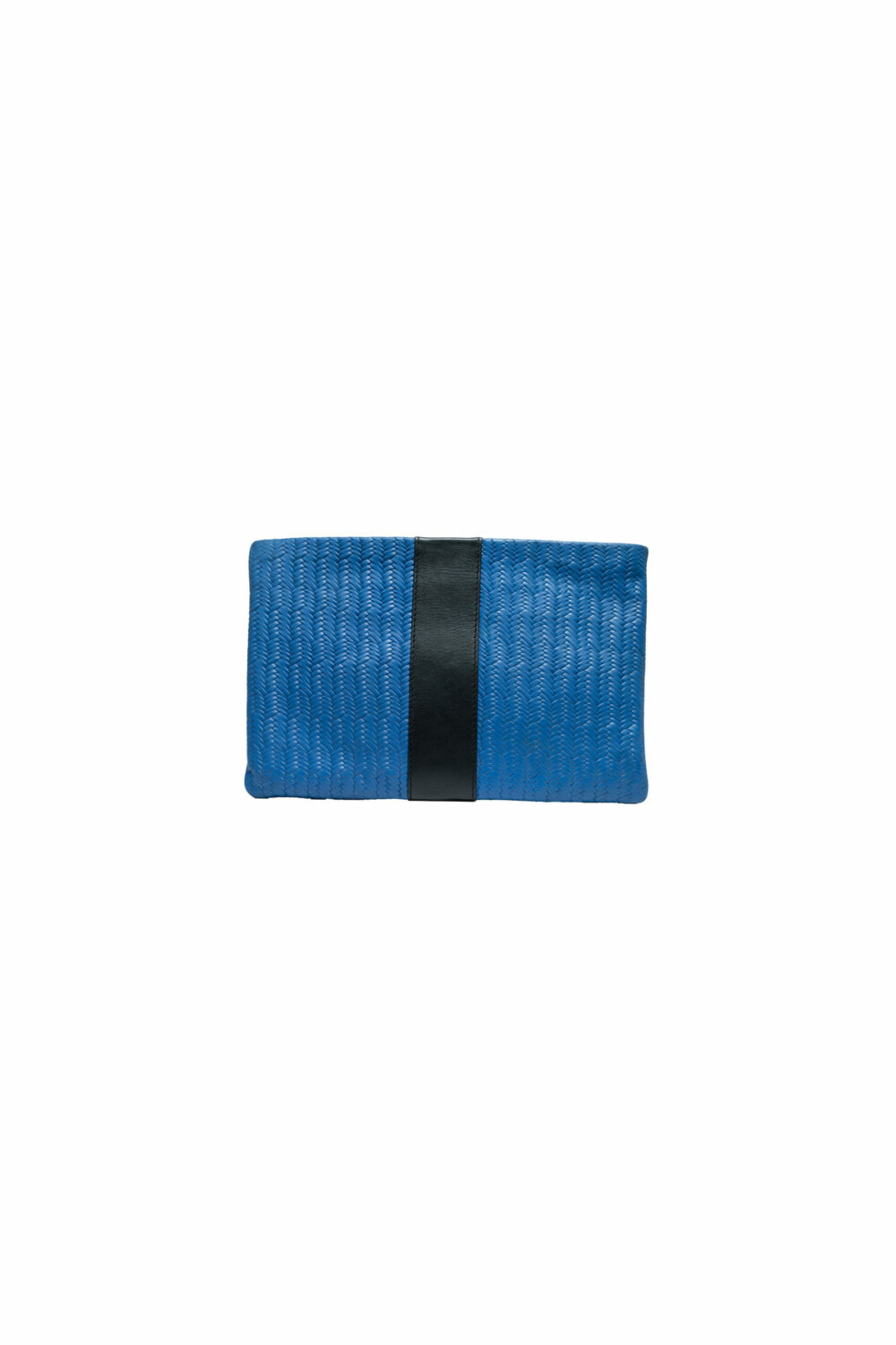Blue Orchid and Black Canonbury Clutch Bag - Image 2