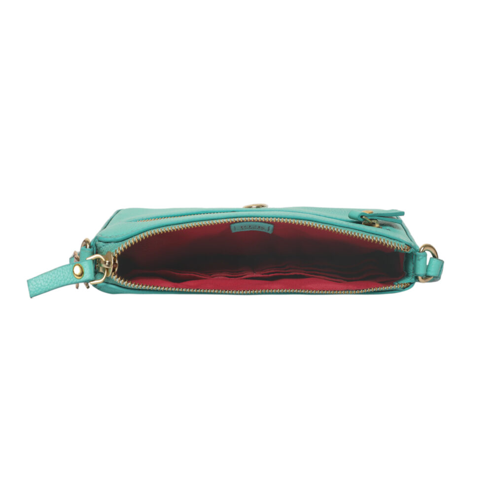 Casper Turquoise Sling Bag - Image 5