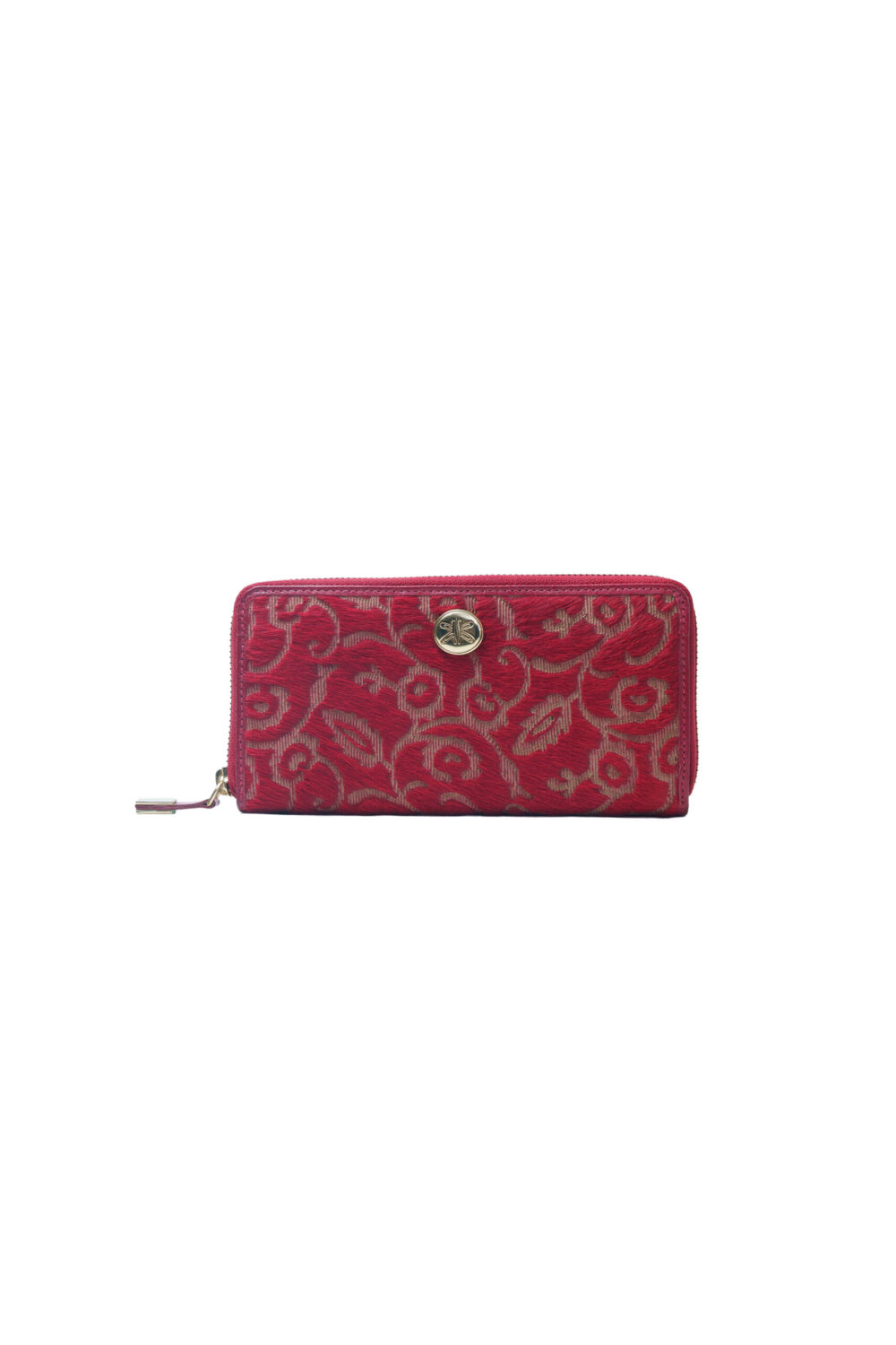 Red Zip Around Purse