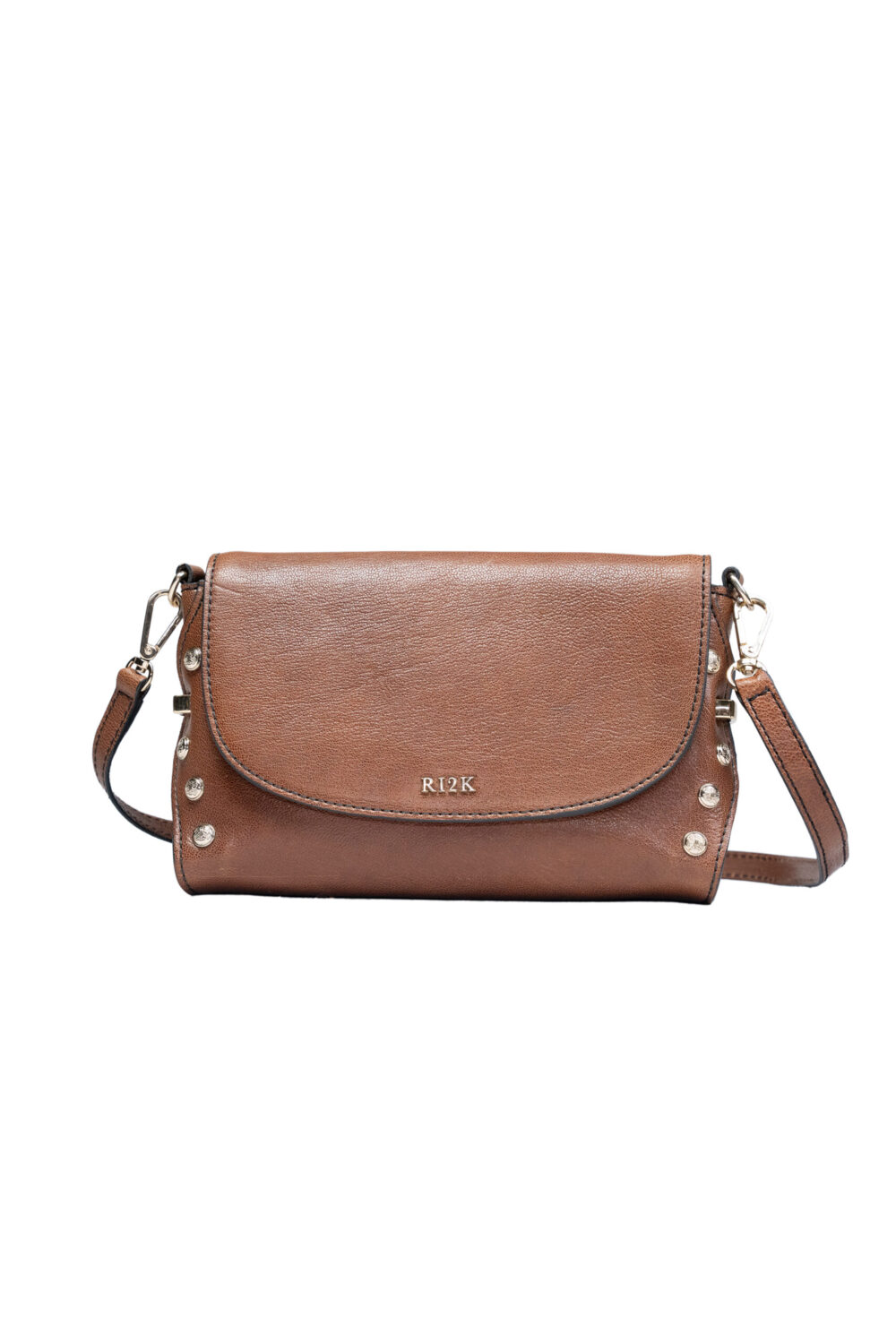 Brown Stud Edge Across Body Bag