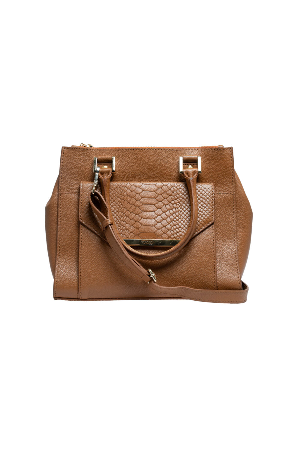 Tan Textured Flap Shoulder Bag