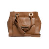 Tan Textured Flap Shoulder Bag