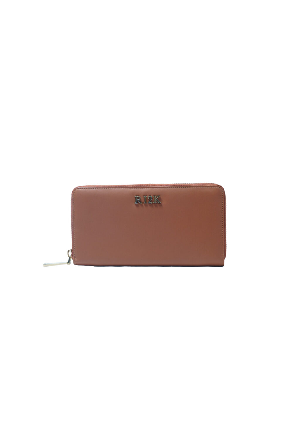 Dark Tan Zip Around Purse