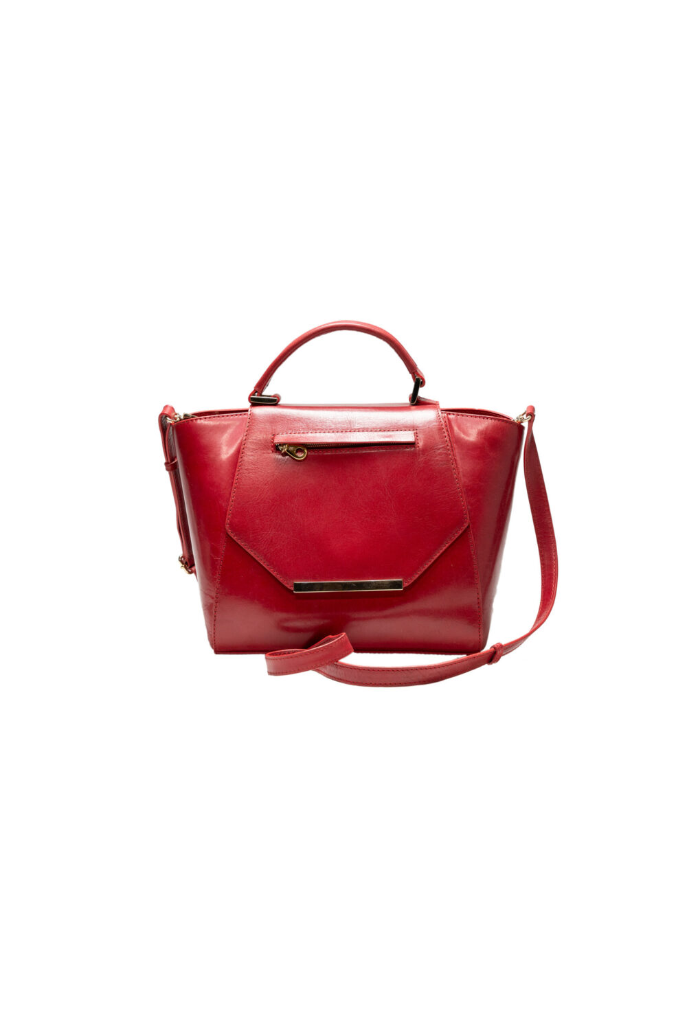 Calle Red Shoulder Handbag