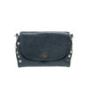 Black with Italian Vibora Across Body Bag