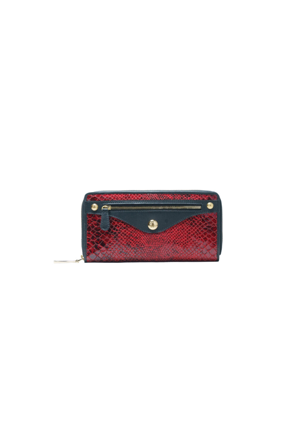 Red And Black Zip Around Purse