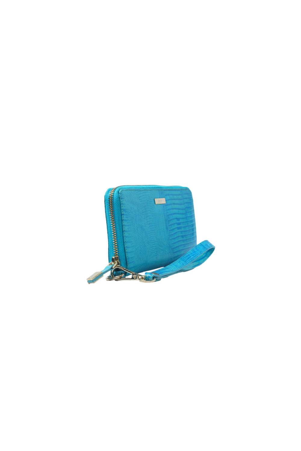 Blue Wristlet Zip Around Purse - Image 5