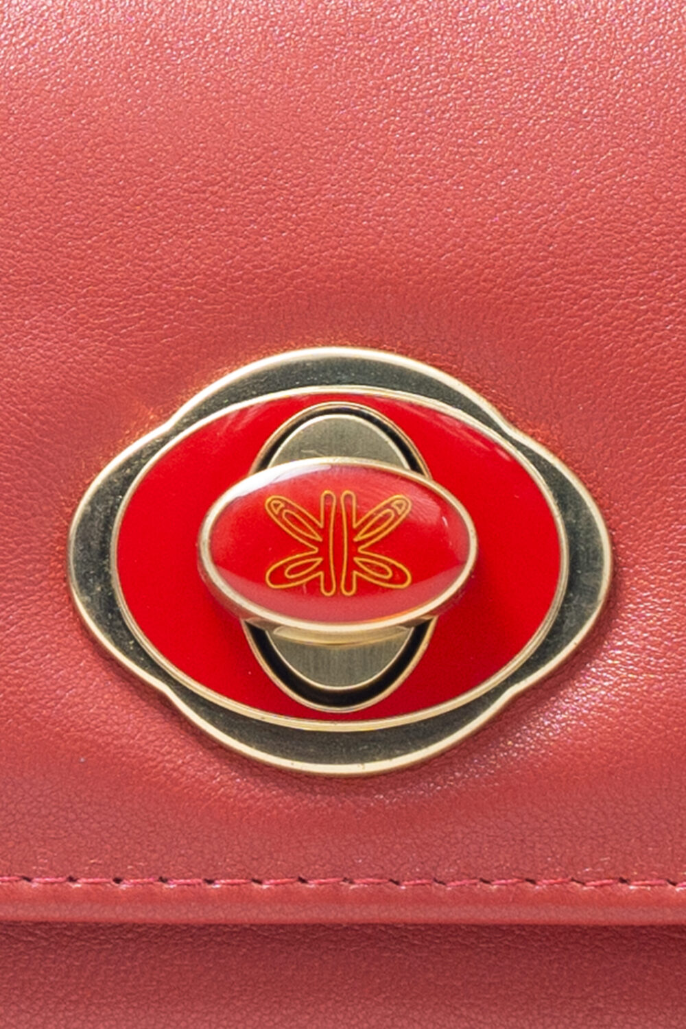 Tomato Red Flap Purse - Image 5