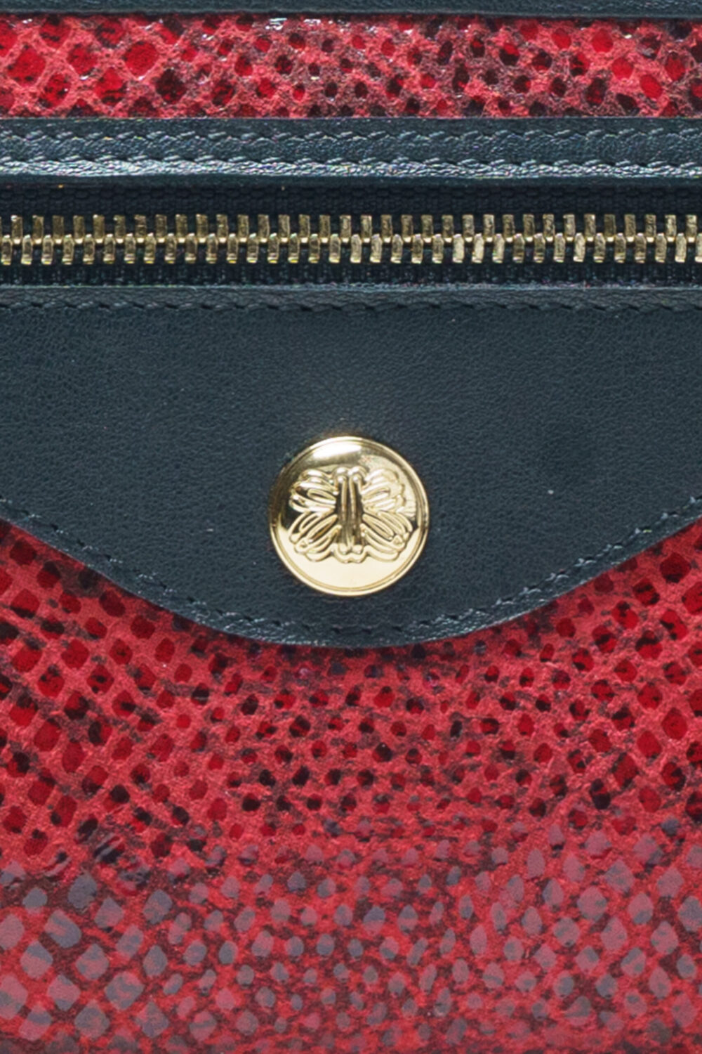 Red And Black Zip Around Purse - Image 5