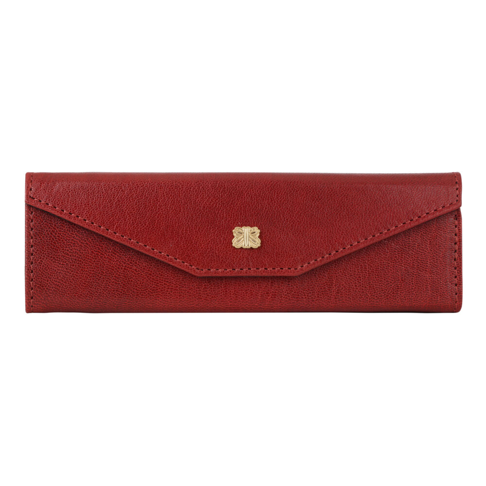 Red Premium Leather Eyewear Case with Iconic British Flair - Image 3