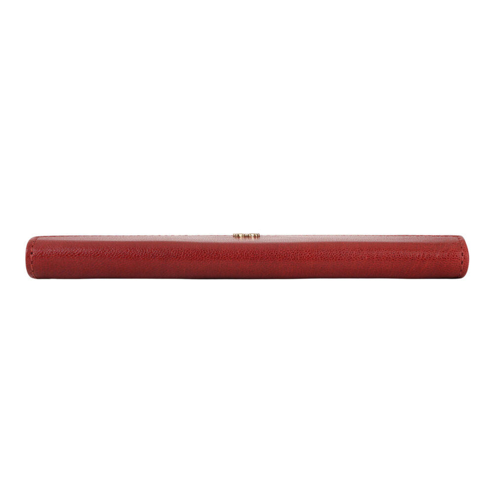 Red Premium Leather Eyewear Case with Iconic British Flair - Image 6