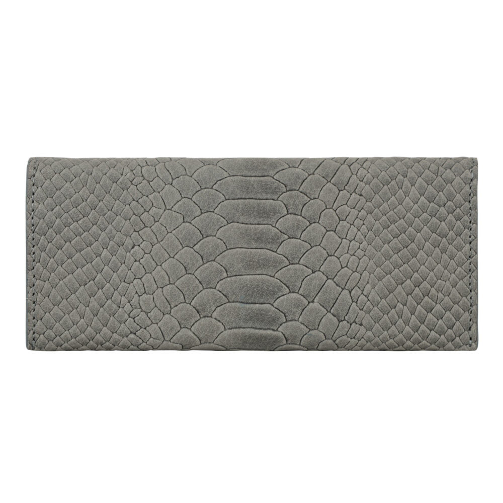 Grey Premium Leather Eyewear Case with Iconic British Flair - Image 5