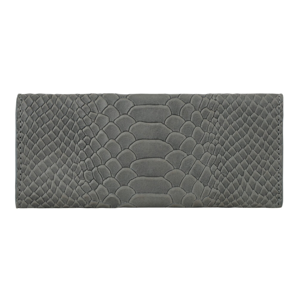 Grey Premium Leather Eyewear Case with Iconic British Flair - Image 5