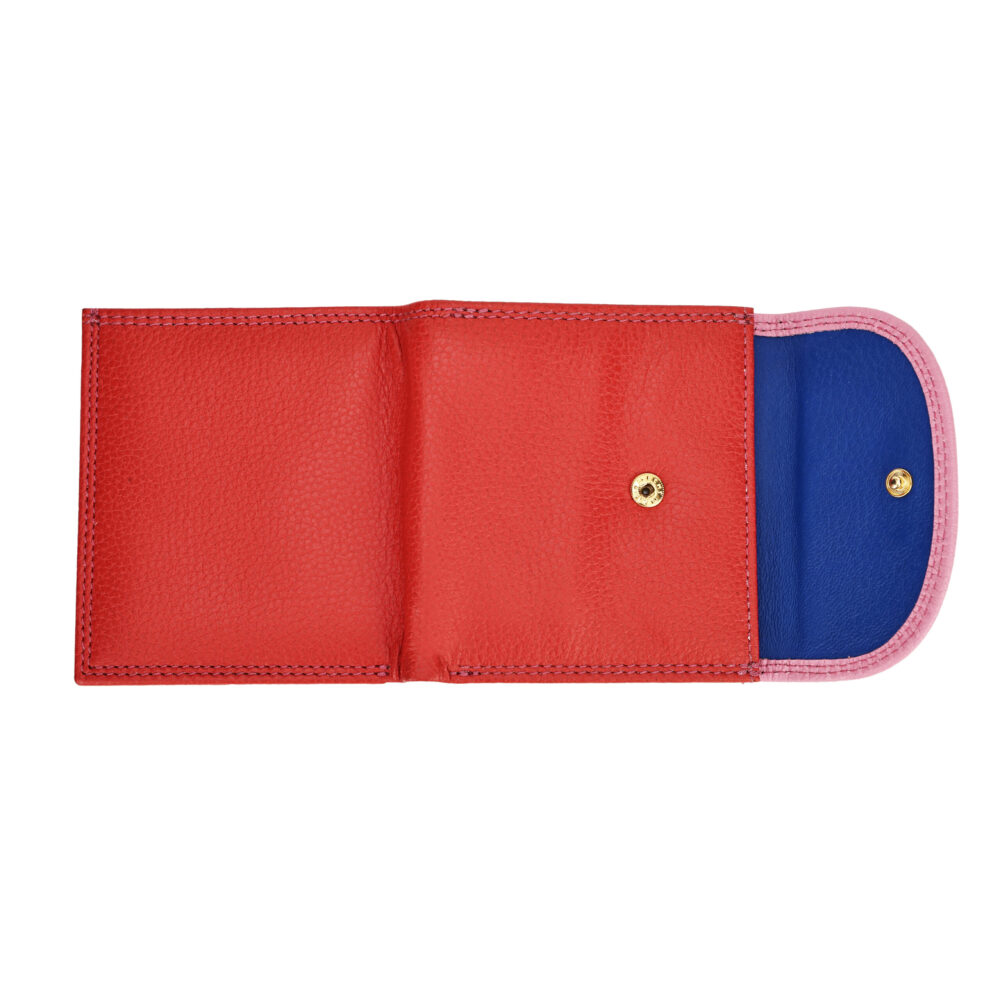 RI2K Genuine Leather Multicolour Bi Fold Purse - Image 3