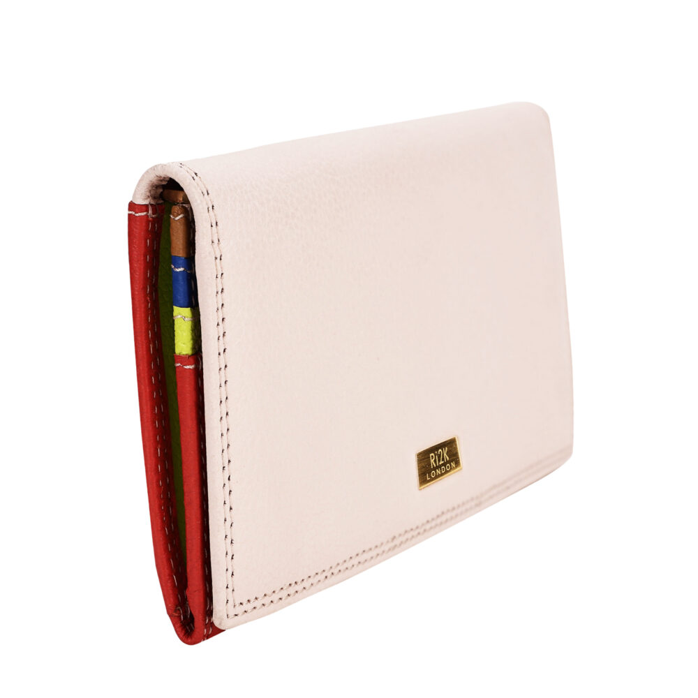 RI2K Genuine Leather Multicolour Flap Purse - Image 3