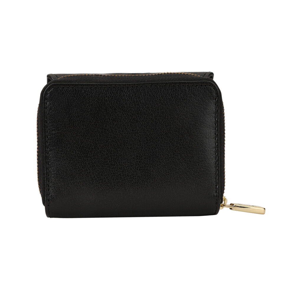 RI2K Genuine Leather Multipurpose Black Purse - Image 2