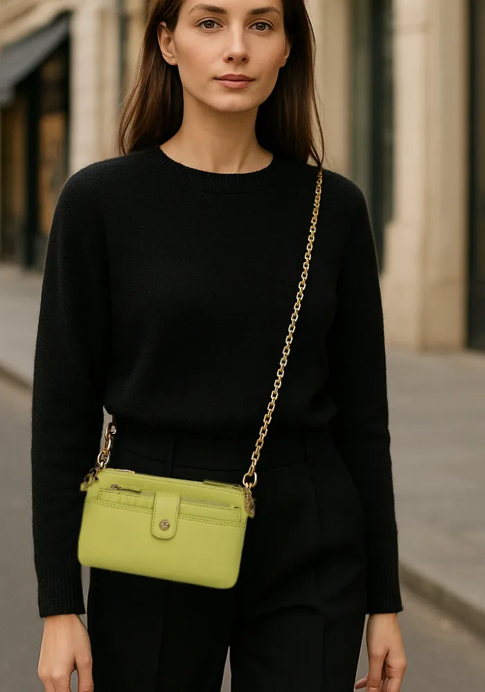Lime Multipurpose Detachable Dion Sling Bag
