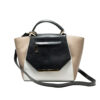 Isabella Black Beige White Shoulder Bag