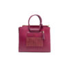 Maroon Structured Tote Bag