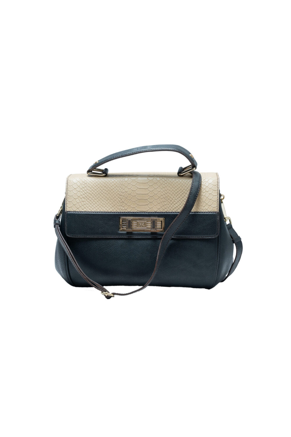 Black and Beige Handbag