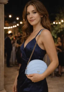 Valentina Light Blue Sling Bag