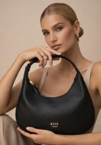 Doris Black Hobo Bag