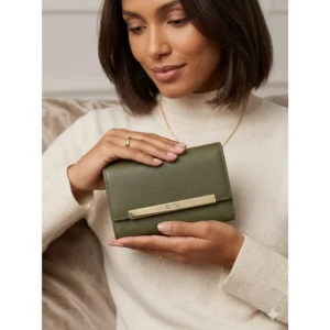 Maple Olive Tri-Fold Purse