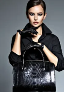 Vintage Intracciato Weave Black Handbag